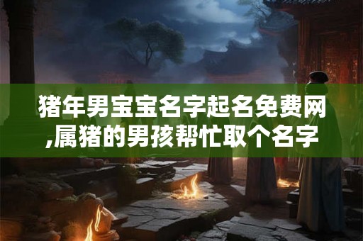 猪年男宝宝名字起名免费网,属猪的男孩帮忙取个名字