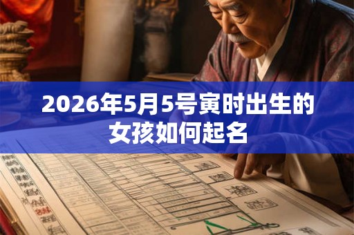 2026年5月5号寅时出生的女孩如何起名