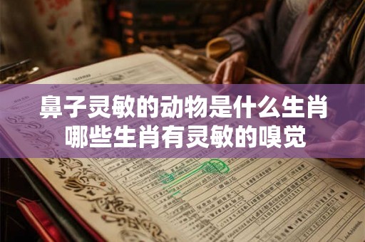 鼻子灵敏的动物是什么生肖 哪些生肖有灵敏的嗅觉