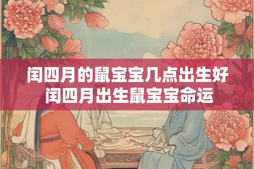 闰四月的鼠宝宝几点出生好 闰四月出生鼠宝宝命运