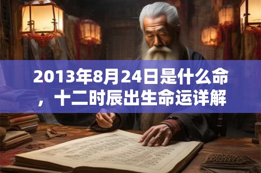2013年8月24日是什么命,十二时辰出生命运详解 2013年8月24日是什么命,十二时辰出生命运详解