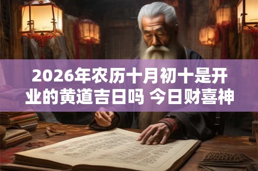 2026年农历十月初十是开业的黄道吉日吗 今日财喜神方位 2026年农历十月初十是开业的黄道吉日吗 今日财喜神方位