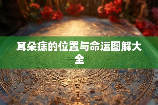 耳朵痣的位置与命运图解大全