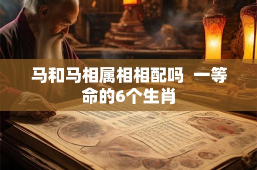 马和马相属相相配吗  一等命的6个生肖