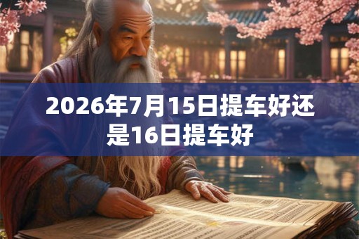 2026年7月15日提车好还是16日提车好