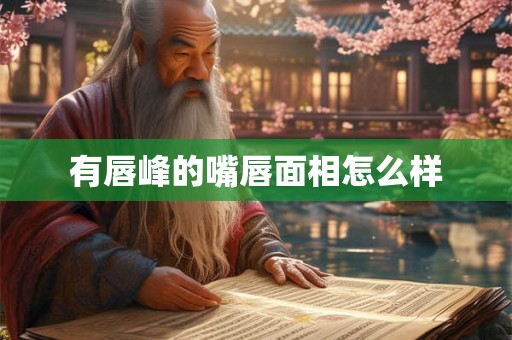 有唇峰的嘴唇面相怎么样