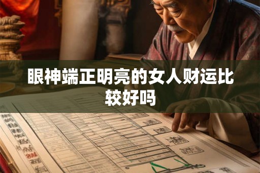 眼神端正明亮的女人财运比较好吗 眼神端正明亮的女人财运比较好吗