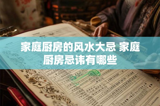 家庭厨房的风水大忌 家庭厨房忌讳有哪些
