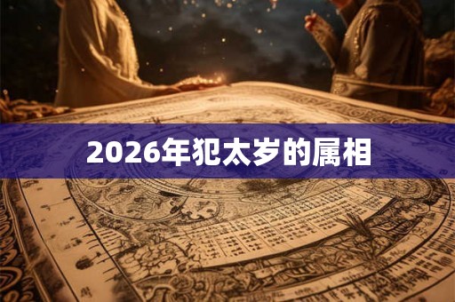 2026年犯太岁的属相