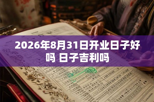 2026年8月31日开业日子好吗 日子吉利吗 2026年8月31日开业日子好吗 日子吉利吗