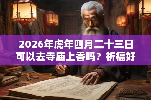 2026年虎年四月二十三日可以去寺庙上香吗？祈福好不好？