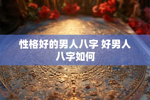 性格好的男人八字 好男人八字如何