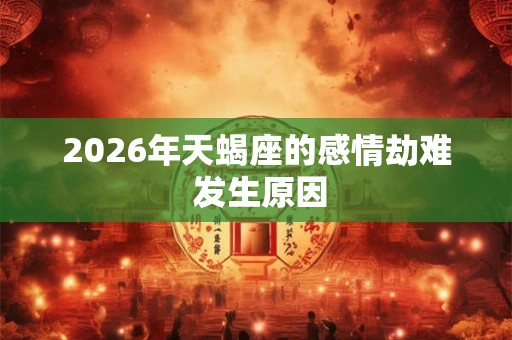 2026年天蝎座的感情劫难 发生原因