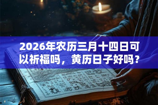 2026年农历三月十四日可以祈福吗，黄历日子好吗？