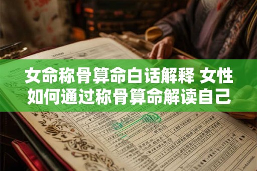 女命称骨算命白话解释 女性如何通过称骨算命解读自己的命运