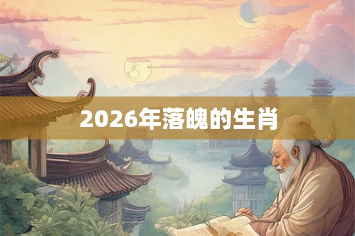 2026年落魄的生肖