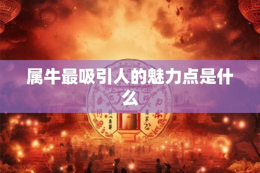 属牛最吸引人的魅力点是什么
