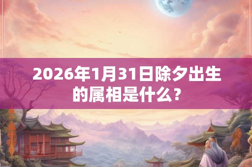 2026年1月31日除夕出生的属相是什么？