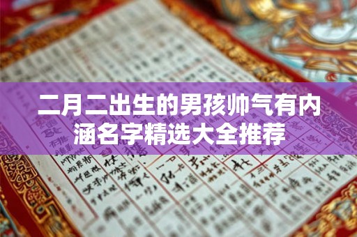 二月二出生的男孩帅气有内涵名字精选大全推荐