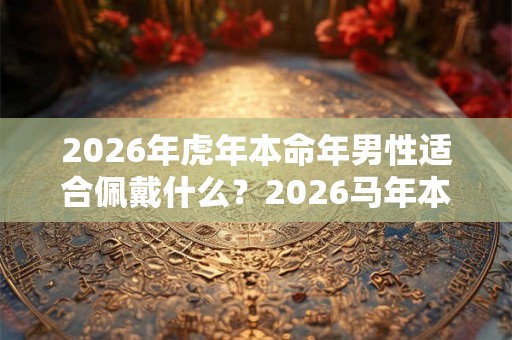 2026年虎年本命年男性适合佩戴什么？2026马年本命年多少岁？