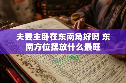 夫妻主卧在东南角好吗 东南方位摆放什么最旺