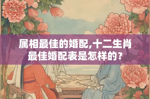 属相最佳的婚配,十二生肖最佳婚配表是怎样的? 属相最佳的婚配,十二生肖最佳婚配表是怎样的?