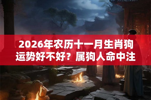 2026年农历十一月生肖狗运势好不好？属狗人命中注定的恋人