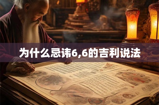 为什么忌讳6,6的吉利说法 为什么忌讳6,6的吉利说法