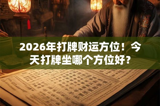2026年打牌财运方位!今天打牌坐哪个方位好? 2026年打牌财运方位!今天打牌坐哪个方位好?