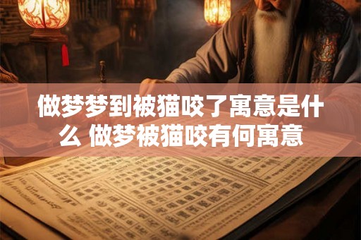 做梦梦到被猫咬了寓意是什么 做梦被猫咬有何寓意