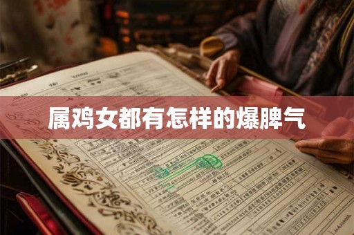属鸡女都有怎样的爆脾气