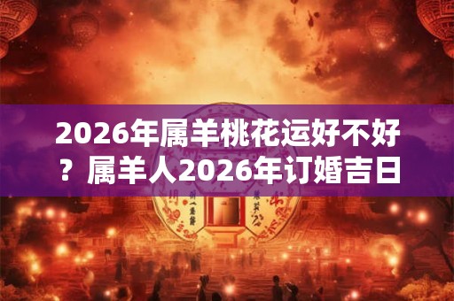 2026年属羊桃花运好不好？属羊人2026年订婚吉日
