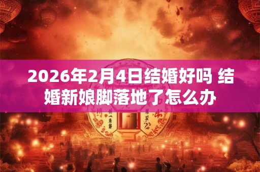 2026年2月4日结婚好吗 结婚新娘脚落地了怎么办