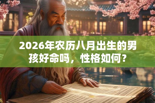 2026年农历八月出生的男孩好命吗，性格如何？