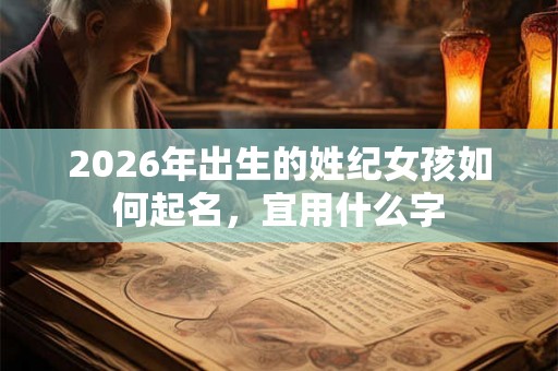 2026年出生的姓纪女孩如何起名，宜用什么字