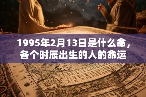 1995年2月13日是什么命，各个时辰出生的人的命运