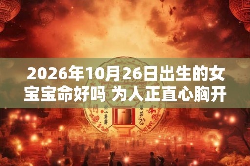 2026年10月26日出生的女宝宝命好吗 为人正直心胸开阔