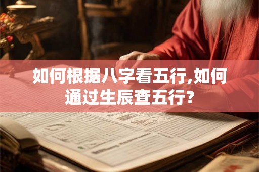 如何根据八字看五行,如何通过生辰查五行？