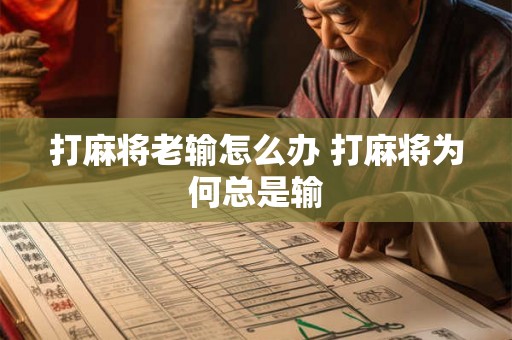 打麻将老输怎么办 打麻将为何总是输