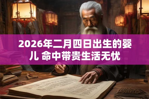 2026年二月四日出生的婴儿 命中带贵生活无忧
