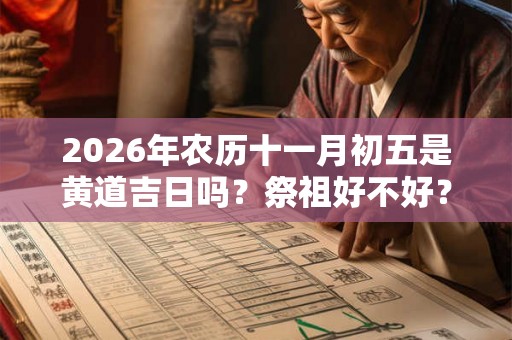 2026年农历十一月初五是黄道吉日吗？祭祖好不好？