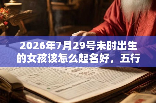 2026年7月29号未时出生的女孩该怎么起名好,五行是什么? 2026年7月29号未时出生的女孩该怎么起名好,五行是什么?