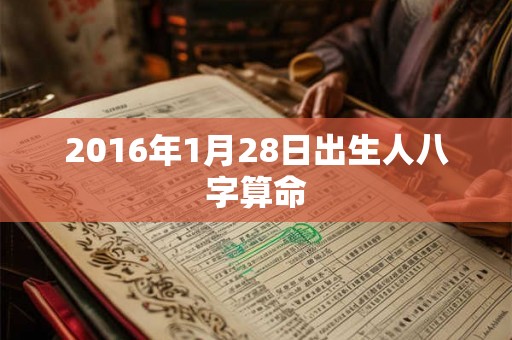 2016年1月28日出生人八字算命