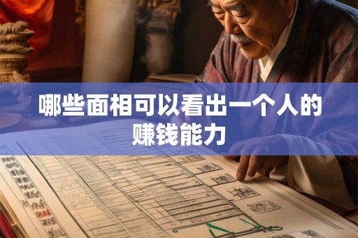哪些面相可以看出一个人的赚钱能力