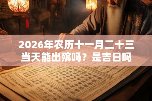2026年农历十一月二十三当天能出殡吗？是吉日吗