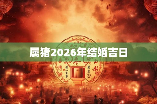 属猪2026年结婚吉日