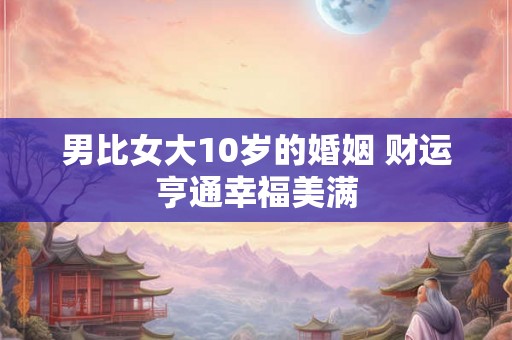 男比女大10岁的婚姻 财运亨通幸福美满