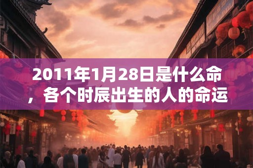 2011年1月28日是什么命，各个时辰出生的人的命运