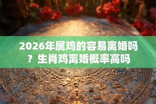 2026年属鸡的容易离婚吗？生肖鸡离婚概率高吗