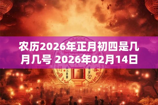 农历2026年正月初四是几月几号 2026年02月14日 农历2026年正月初四是几月几号 2026年02月14日